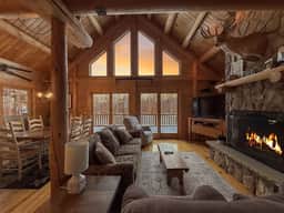 The Wildwood | Bridgton Log Cabin w/ Views - Image 3